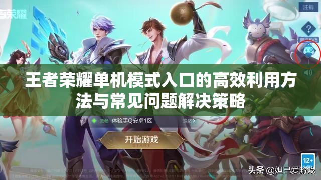 王者荣耀单机模式入口的高效利用方法与常见问题解决策略
