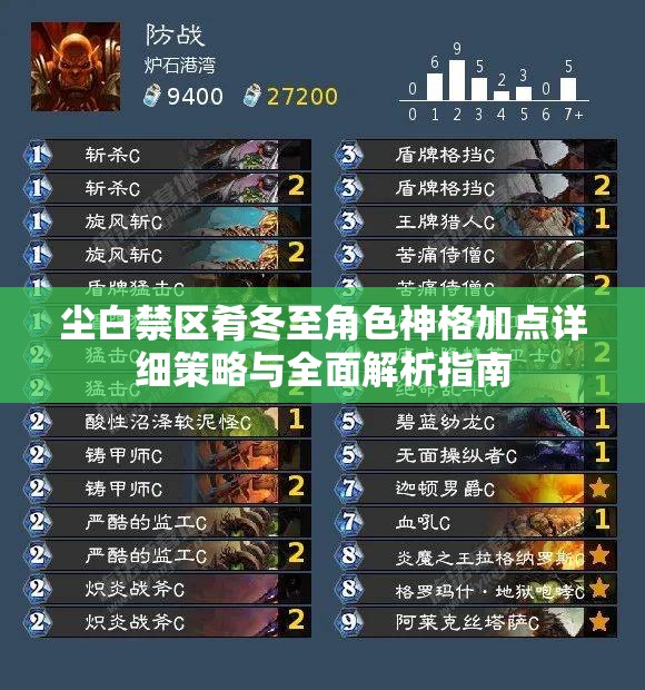 尘白禁区肴冬至角色神格加点详细策略与全面解析指南