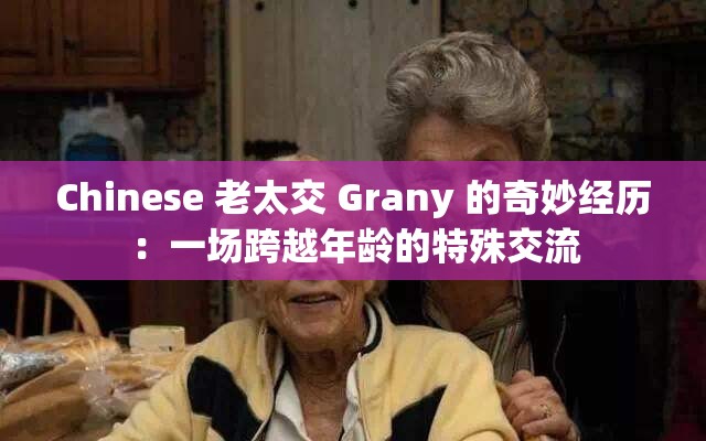 Chinese 老太交 Grany 的奇妙经历：一场跨越年龄的特殊交流