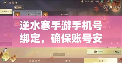 逆水寒手游手机号绑定，确保账号安全与资源管理的重要一环