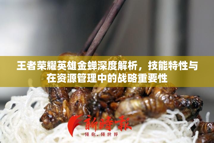 王者荣耀英雄金蝉深度解析，技能特性与在资源管理中的战略重要性