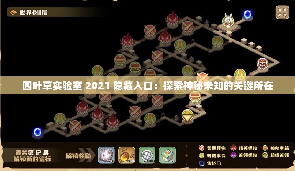四叶草实验室 2021 隐藏入口：探索神秘未知的关键所在