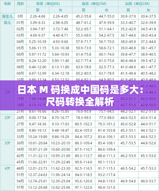 日本 M 码换成中国码是多大：尺码转换全解析