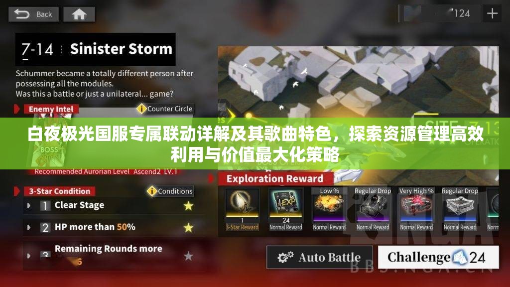 白夜极光国服专属联动详解及其歌曲特色，探索资源管理高效利用与价值最大化策略