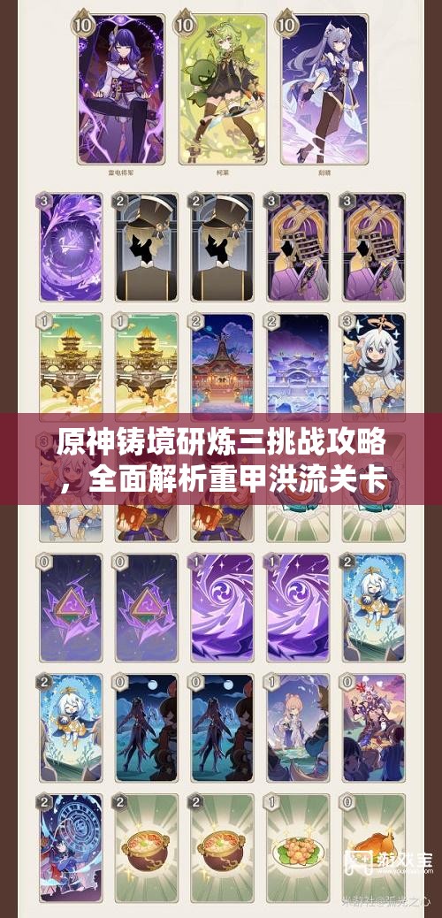原神铸境研炼三挑战攻略，全面解析重甲洪流关卡，助你轻松通关
