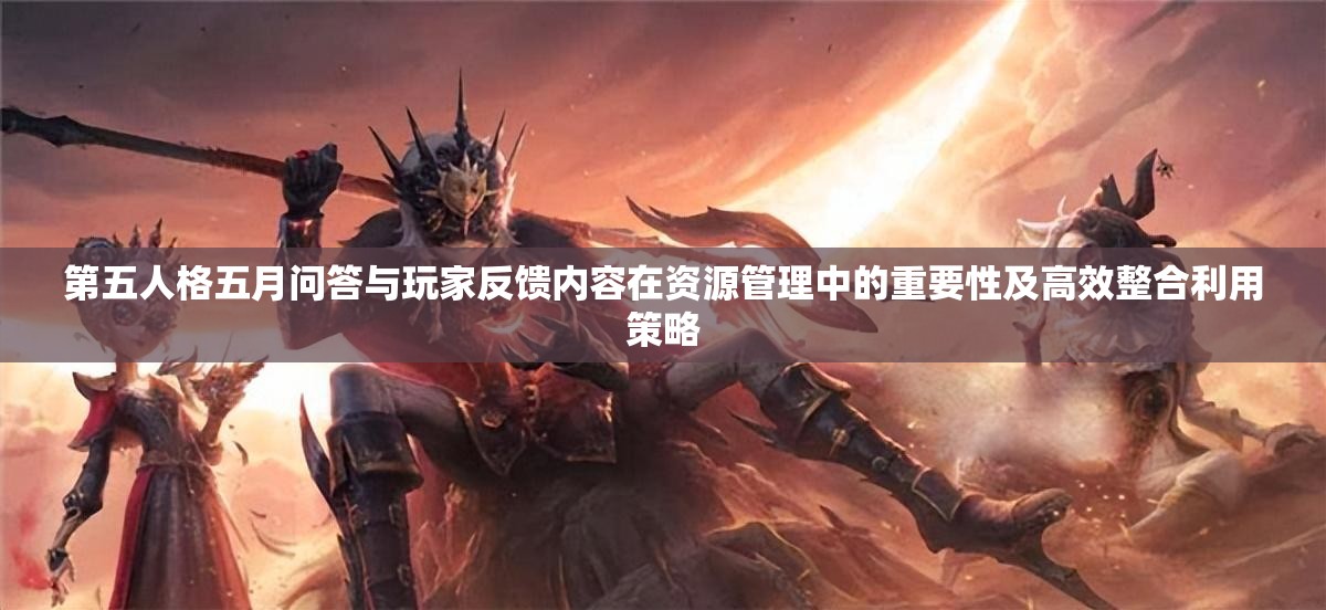 第五人格五月问答与玩家反馈内容在资源管理中的重要性及高效整合利用策略