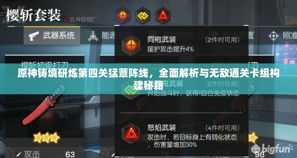 原神铸境研炼第四关猛蕈阵线，全面解析与无敌通关卡组构建秘籍