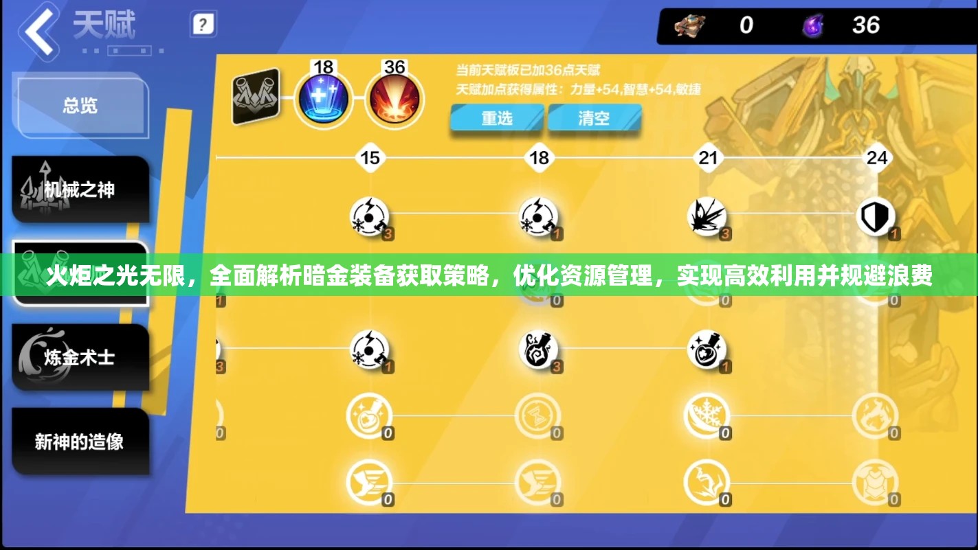 火炬之光无限，全面解析暗金装备获取策略，优化资源管理，实现高效利用并规避浪费