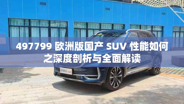 497799 欧洲版国产 SUV 性能如何之深度剖析与全面解读