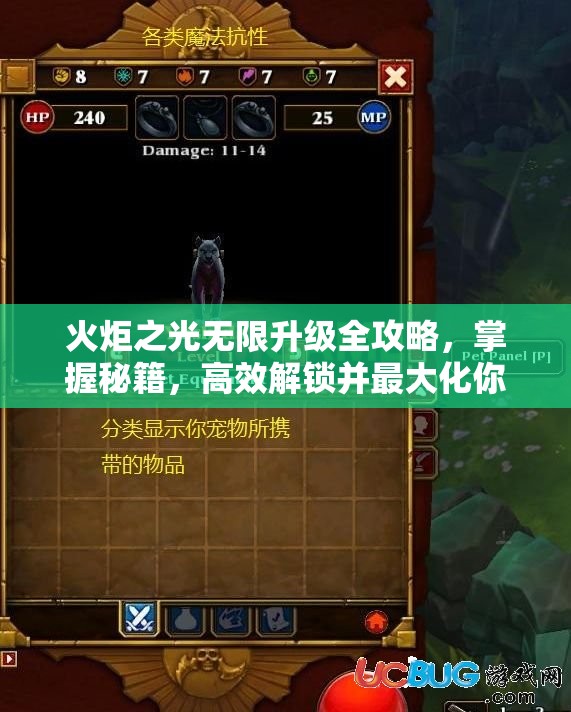 火炬之光无限升级全攻略，掌握秘籍，高效解锁并最大化你的角色潜力
