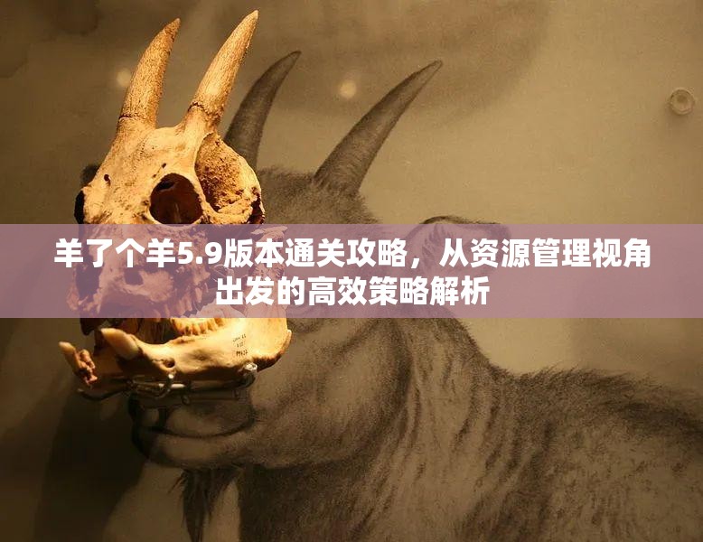 羊了个羊5.9版本通关攻略，从资源管理视角出发的高效策略解析