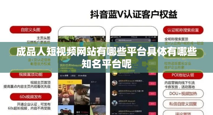成品人短视频网站有哪些平台具体有哪些知名平台呢
