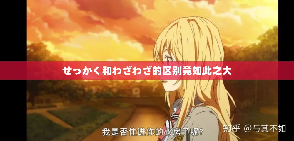 せっかく和わざわざ的区别竟如此之大