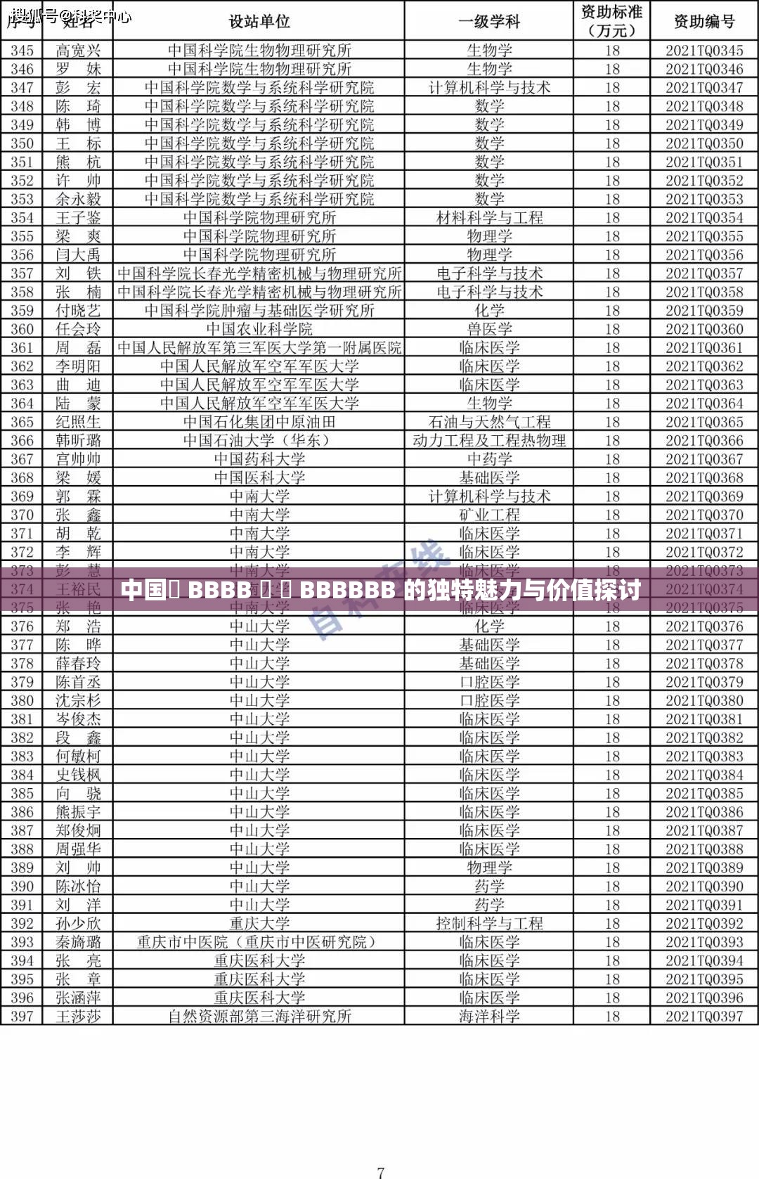 中国槡 BBBB 槡 槡 BBBBBB 的独特魅力与价值探讨