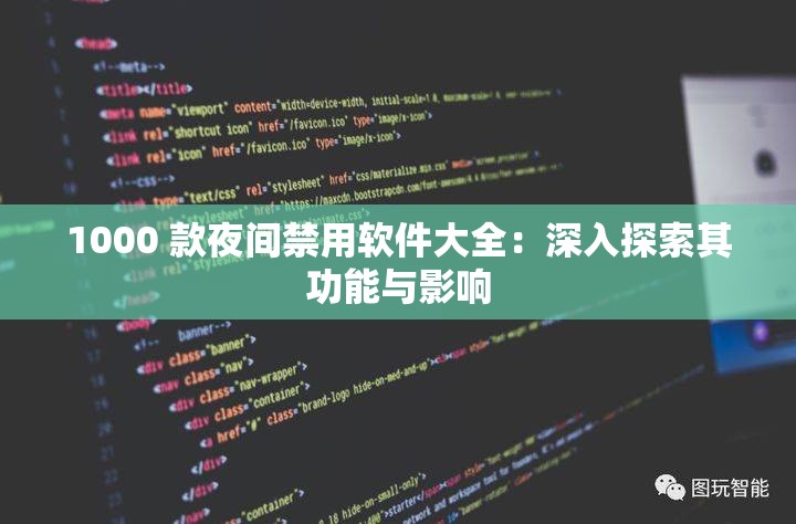 1000 款夜间禁用软件大全：深入探索其功能与影响