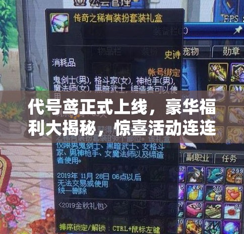 代号鸢正式上线，豪华福利大揭秘，惊喜活动连连不断，玩家绝对不容错过！