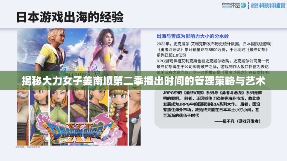 揭秘大力女子姜南顺第二季播出时间的管理策略与艺术