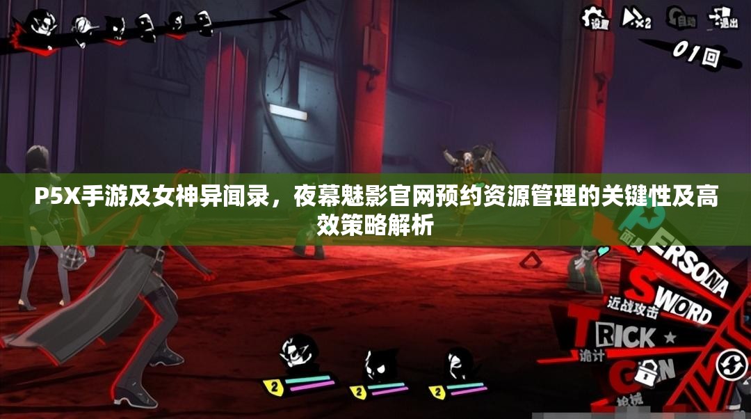 P5X手游及女神异闻录，夜幕魅影官网预约资源管理的关键性及高效策略解析
