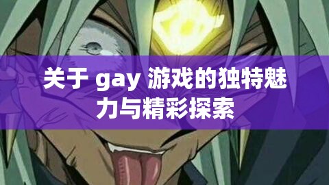 关于 gay 游戏的独特魅力与精彩探索