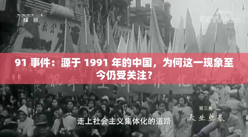 91 事件：源于 1991 年的中国，为何这一现象至今仍受关注？