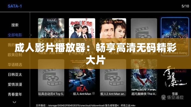 成人影片播放器：畅享高清无码精彩大片