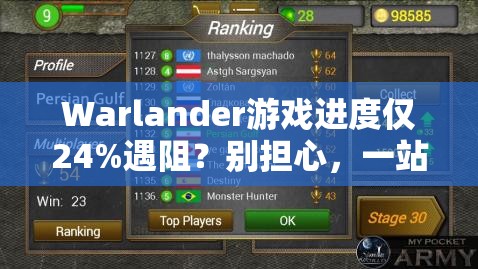 Warlander游戏进度仅24%遇阻？别担心，一站式通关秘籍助你轻松突破难关！