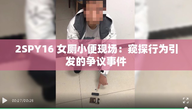 2SPY16 女厕小便现场：窥探行为引发的争议事件