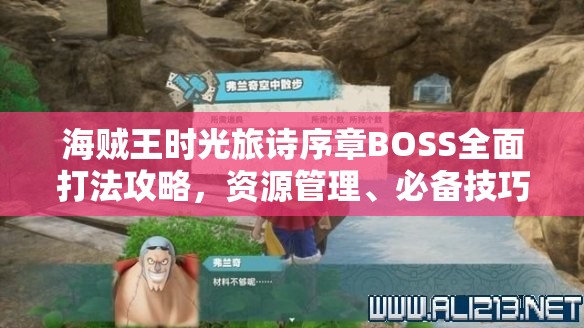 海贼王时光旅诗序章BOSS全面打法攻略，资源管理、必备技巧与制胜策略详解