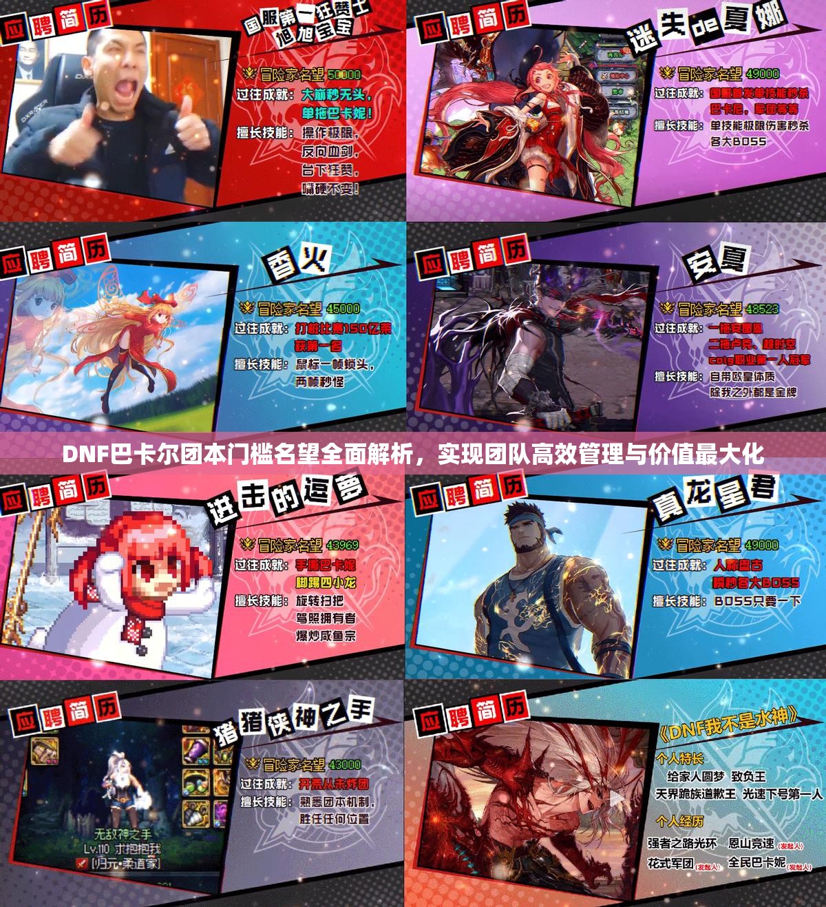 DNF巴卡尔团本门槛名望全面解析，实现团队高效管理与价值最大化