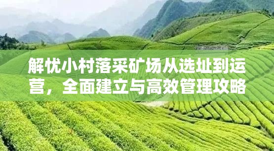 解忧小村落采矿场从选址到运营，全面建立与高效管理攻略