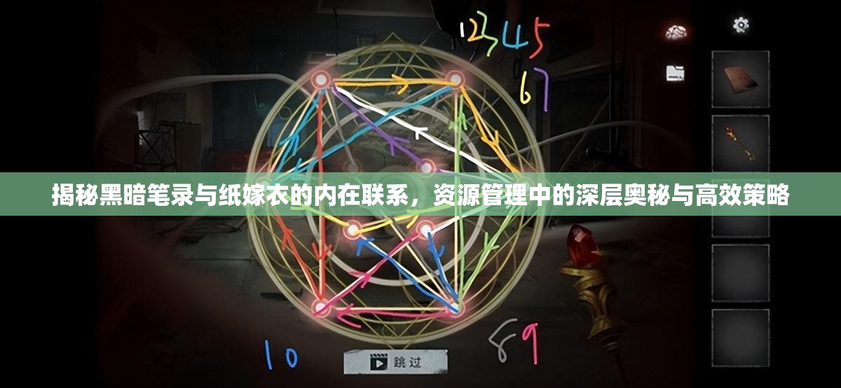 揭秘黑暗笔录与纸嫁衣的内在联系，资源管理中的深层奥秘与高效策略
