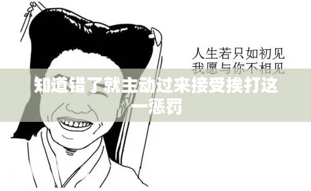 知道错了就主动过来接受挨打这一惩罚