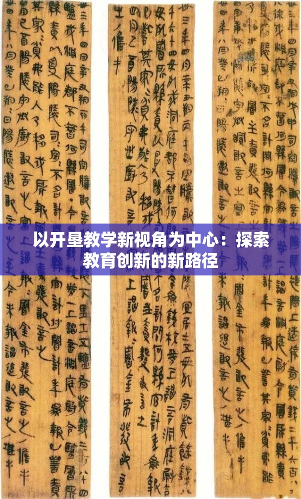 以开垦教学新视角为中心：探索教育创新的新路径