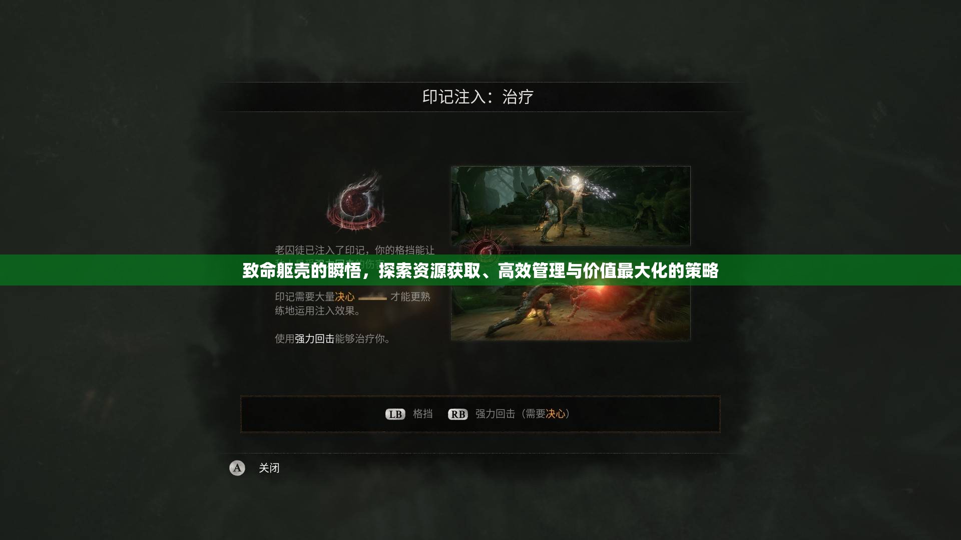致命躯壳的瞬悟，探索资源获取、高效管理与价值最大化的策略