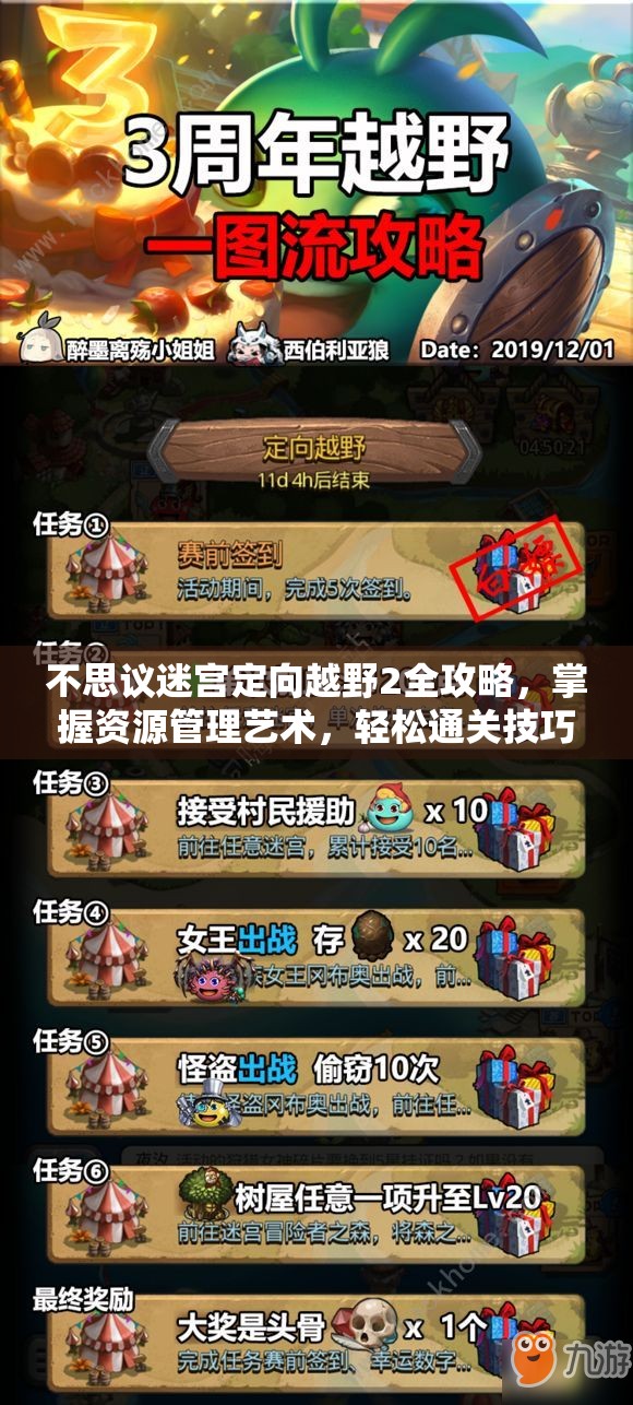 不思议迷宫定向越野2全攻略，掌握资源管理艺术，轻松通关技巧解析