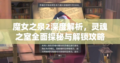 魔女之泉2深度解析，灵魂之室全面探秘与解锁攻略详解