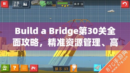 Build a Bridge第30关全面攻略，精准资源管理、高效利用策略及避免浪费技巧