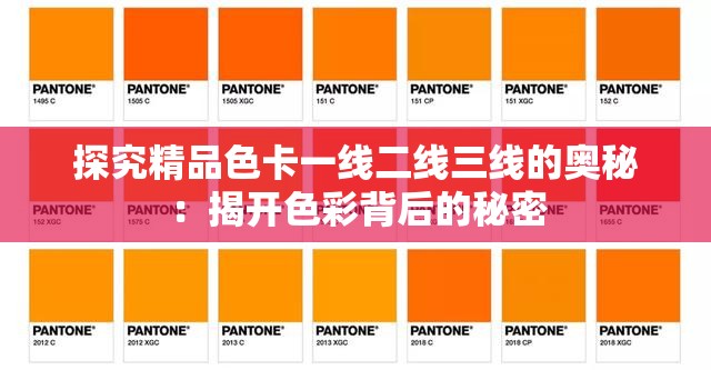 探究精品色卡一线二线三线的奥秘：揭开色彩背后的秘密