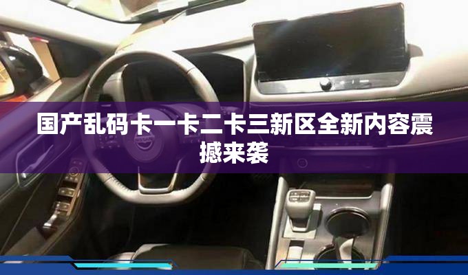 国产乱码卡一卡二卡三新区全新内容震撼来袭