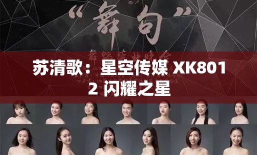 苏清歌：星空传媒 XK8012 闪耀之星