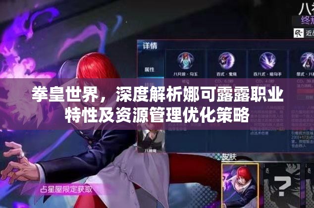 拳皇世界，深度解析娜可露露职业特性及资源管理优化策略