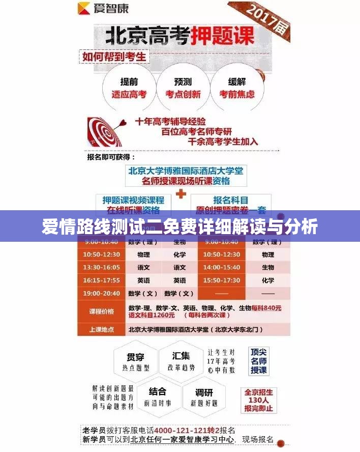 爱情路线测试二免费详细解读与分析