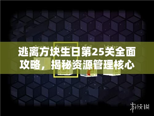 逃离方块生日第25关全面攻略，揭秘资源管理核心重要性及实施高效策略