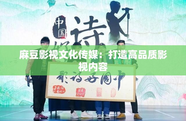 麻豆影视文化传媒：打造高品质影视内容