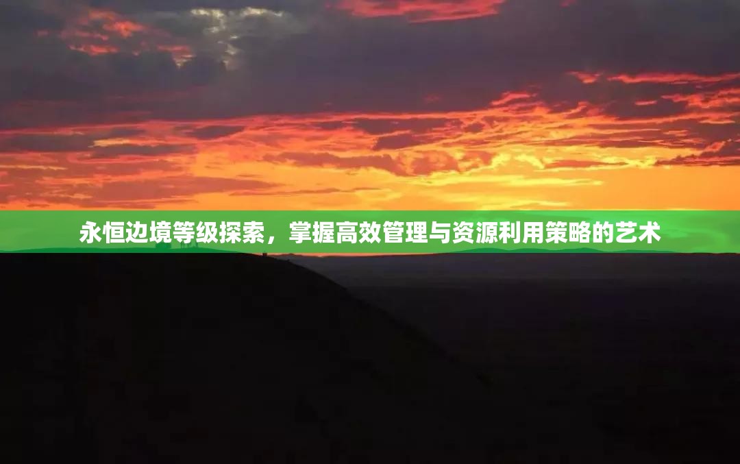 永恒边境等级探索，掌握高效管理与资源利用策略的艺术