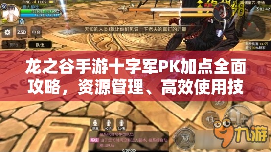 龙之谷手游十字军PK加点全面攻略，资源管理、高效使用技巧及价值最大化策略