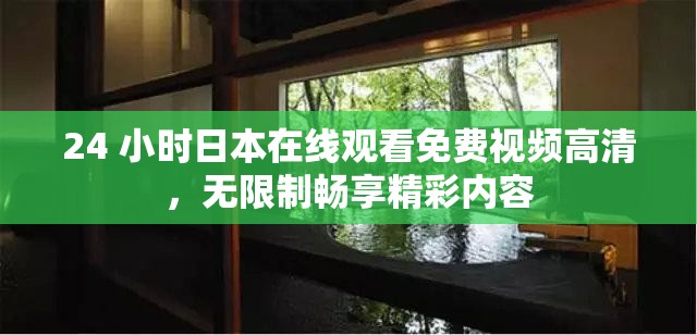 24 小时日本在线观看免费视频高清，无限制畅享精彩内容