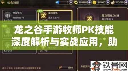 龙之谷手游牧师PK技能深度解析与实战应用，助你成为全能竞技场上不败王者