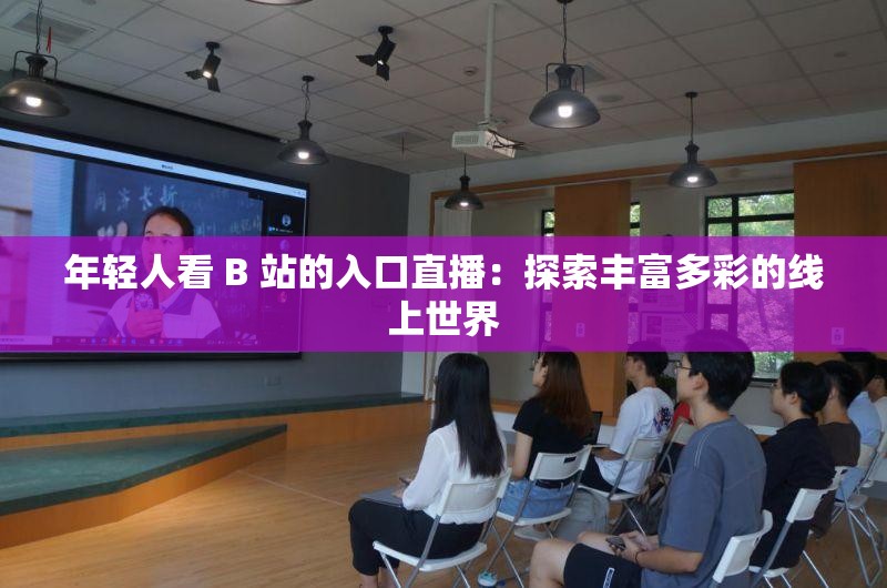 年轻人看 B 站的入口直播：探索丰富多彩的线上世界