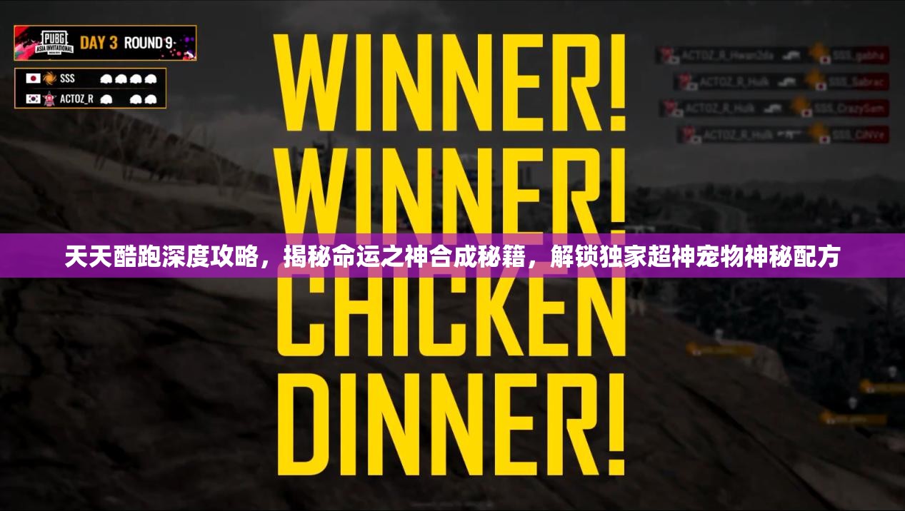 天天酷跑深度攻略，揭秘命运之神合成秘籍，解锁独家超神宠物神秘配方